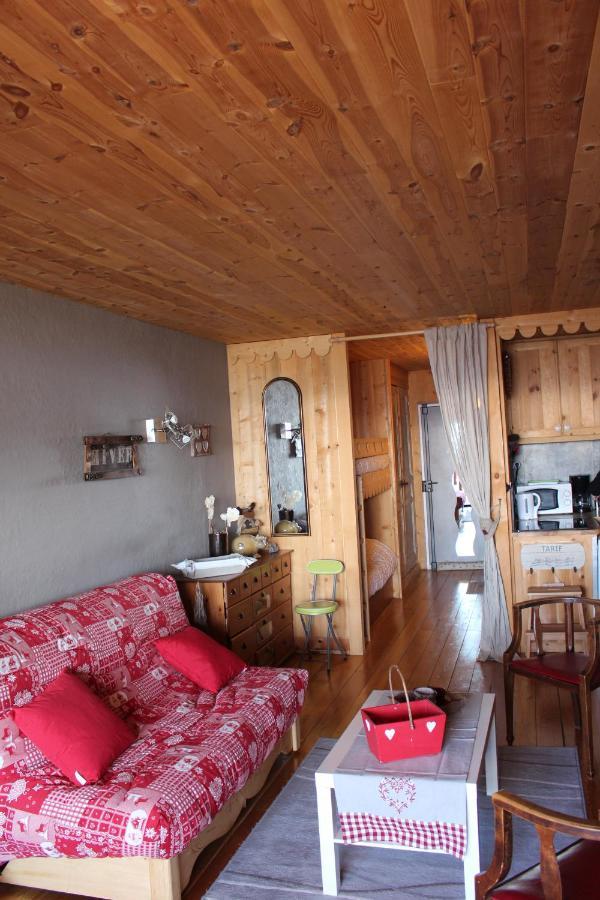 Praloup 1600 beau studio avec très belle vue Pra Loup Extérieur photo